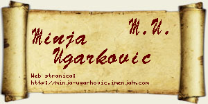 Minja Ugarković vizit kartica